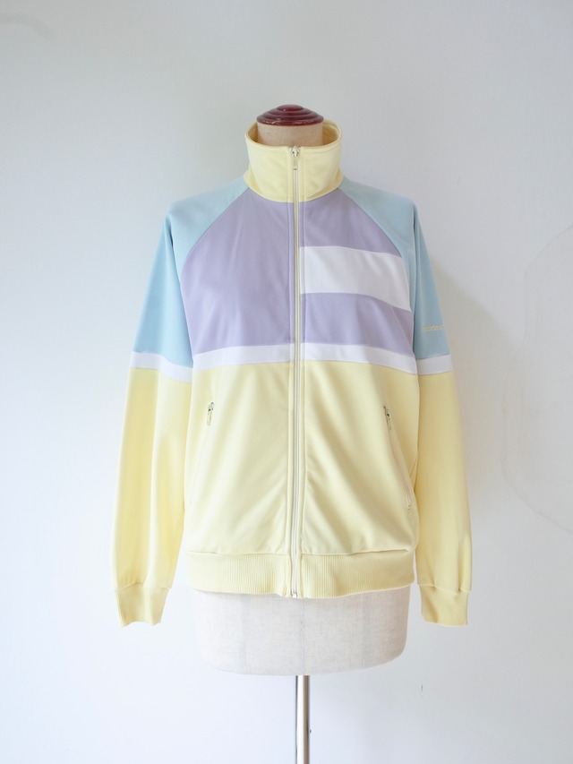 80s adidas Pastel Color Block Track Jacket
