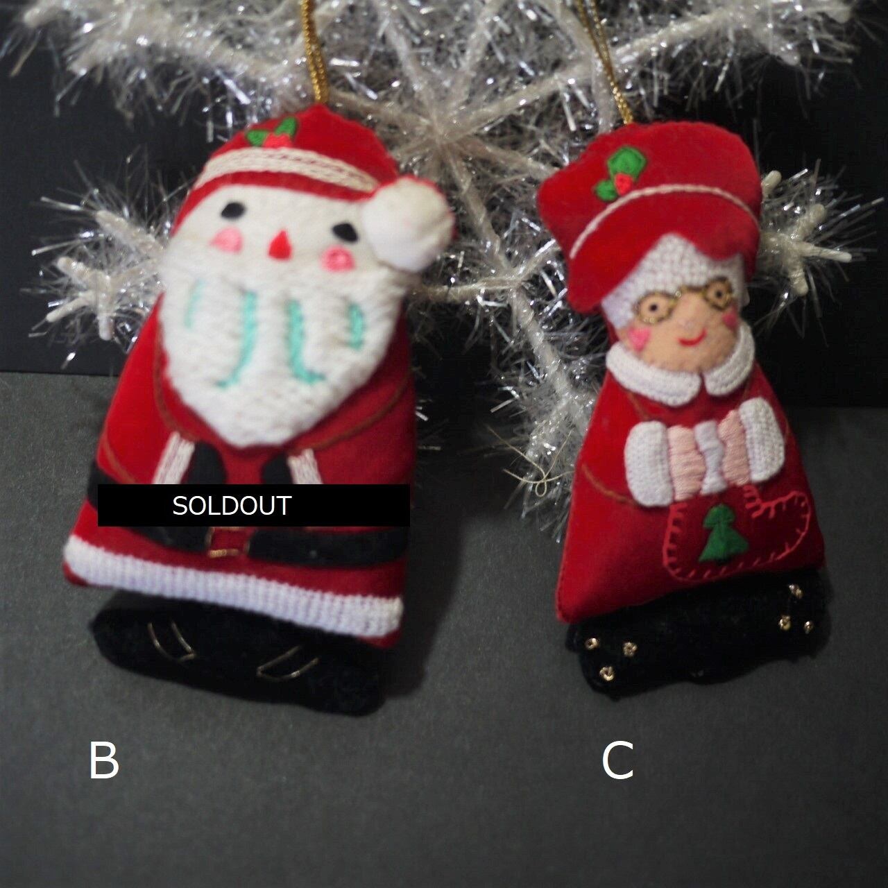 フランス蚤の市ヴィンテージサンタクロースオーナメント フランス蚤の市ヴィンテージサンタクロースオーナメント