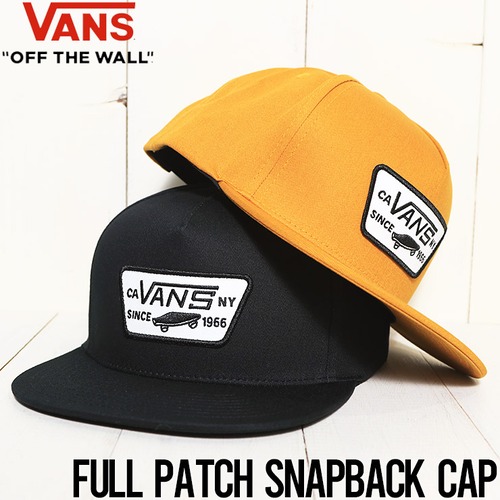 【送料無料】VANS ヴァンズ バンズ FULL PATCH SNAPBACK CAP スナップバックキャップ VN000QPU9Y3