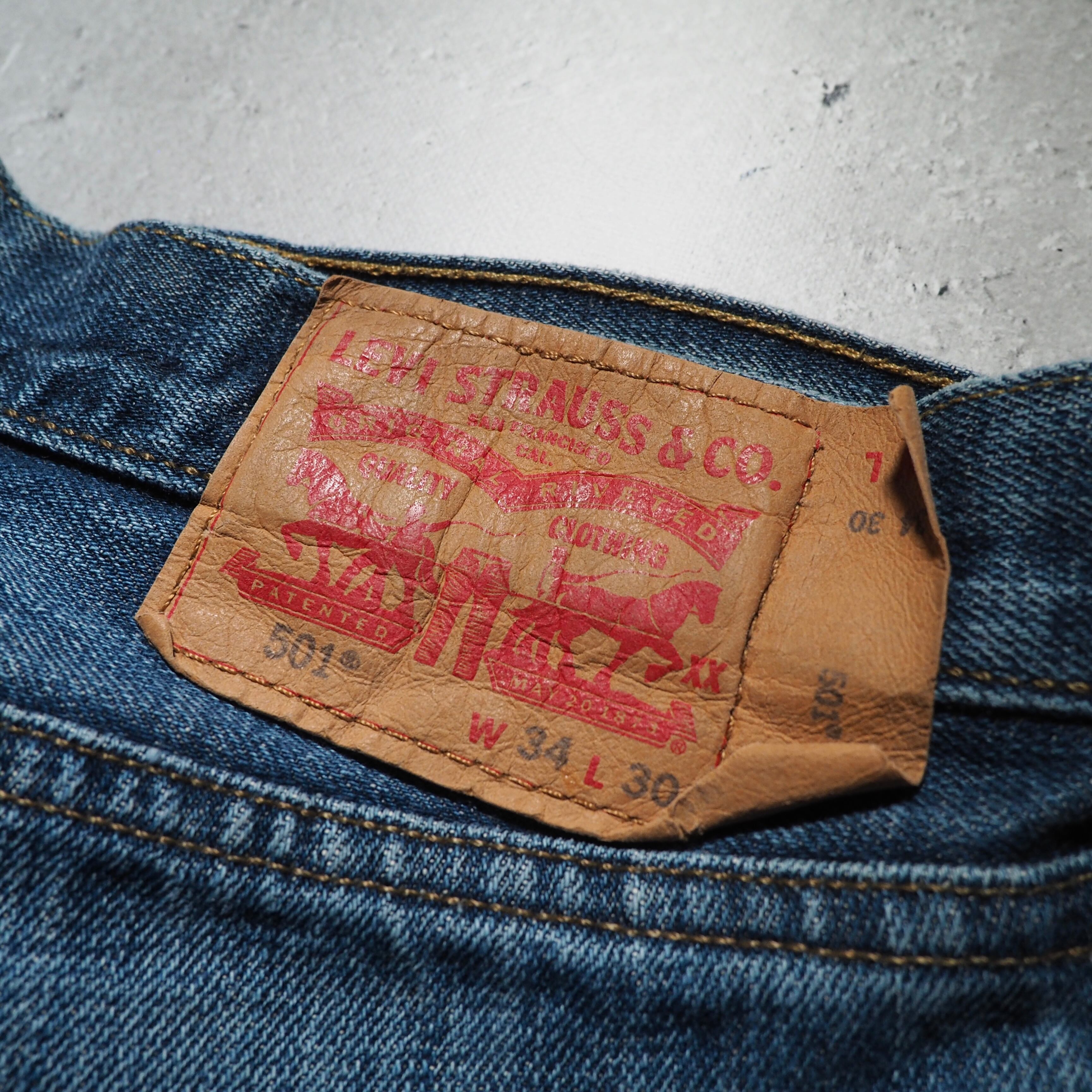 ” Levis 501 ” Spiderweb painted custom Indigo Denim pants