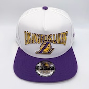 NEW ERA 9FIFTY A-Frame NBA 2-Tone ロサンゼルス・レイカーズ ホワイト トゥルーパープルバイザー M/L