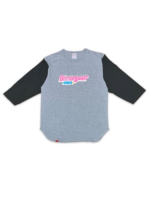 G2【BSG】 BUBBLE GUM LOGO 3/4 BASEBALL Tee