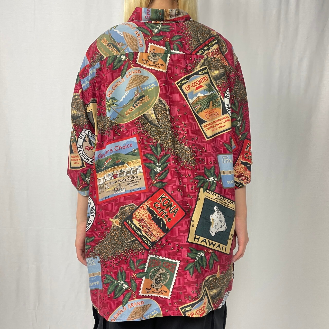 80年代 reyn spooner レインスプーナー ダイヤモンドヘッドタグ KONA 
