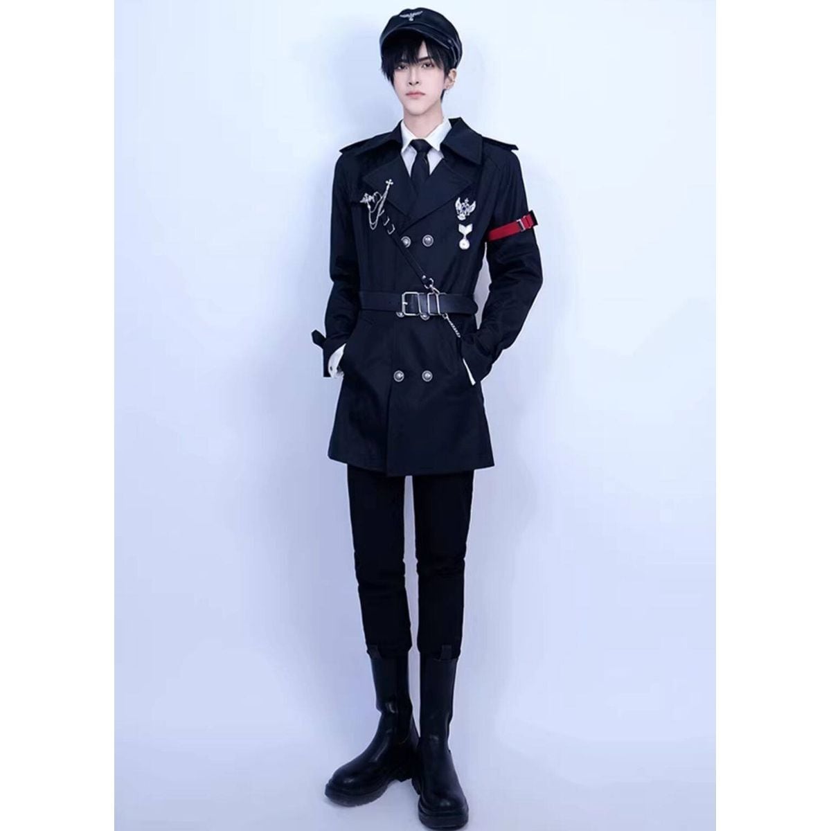 ゴシック軍服モチーフダブルブレストコート | Maiden's Rêve