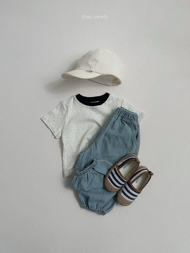 minirobe26su_Slub Denim Jogger Pants