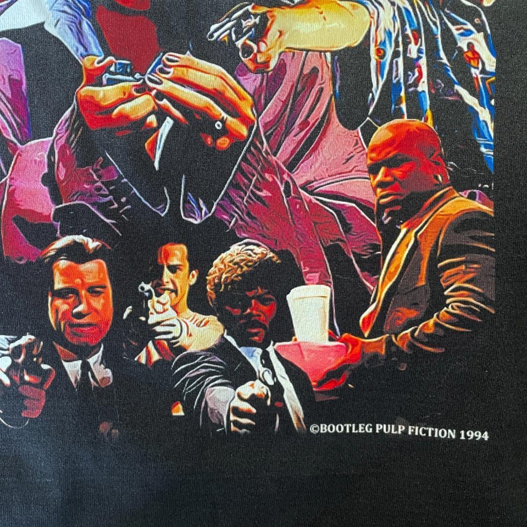 Tシャツ パルプフィクション タランティーノ 映画 ムービー 両面 黒