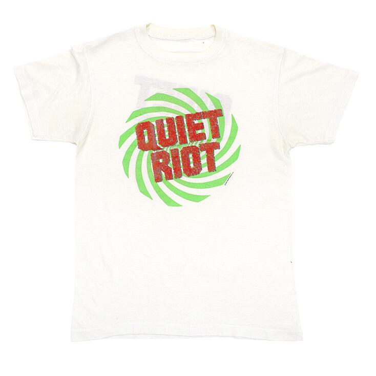 1984 QUIET RIOT クワイエット ライオット バンドロゴ ヴィンテージTシャツ 【M相当】 @AAB1362