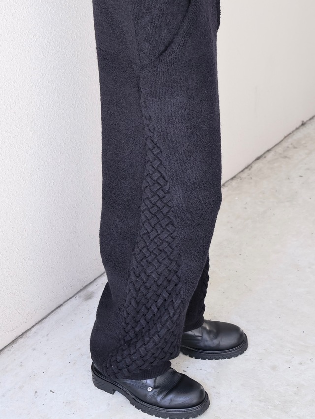 【ISA BOULDER】WOVENSIDE TROUSERS/black