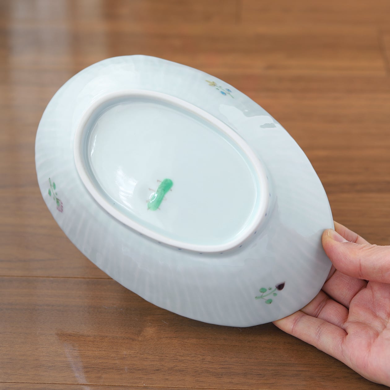 波佐見焼　藍水　楕円鉢　2枚セット 波佐見焼藍水楕円鉢2枚セット