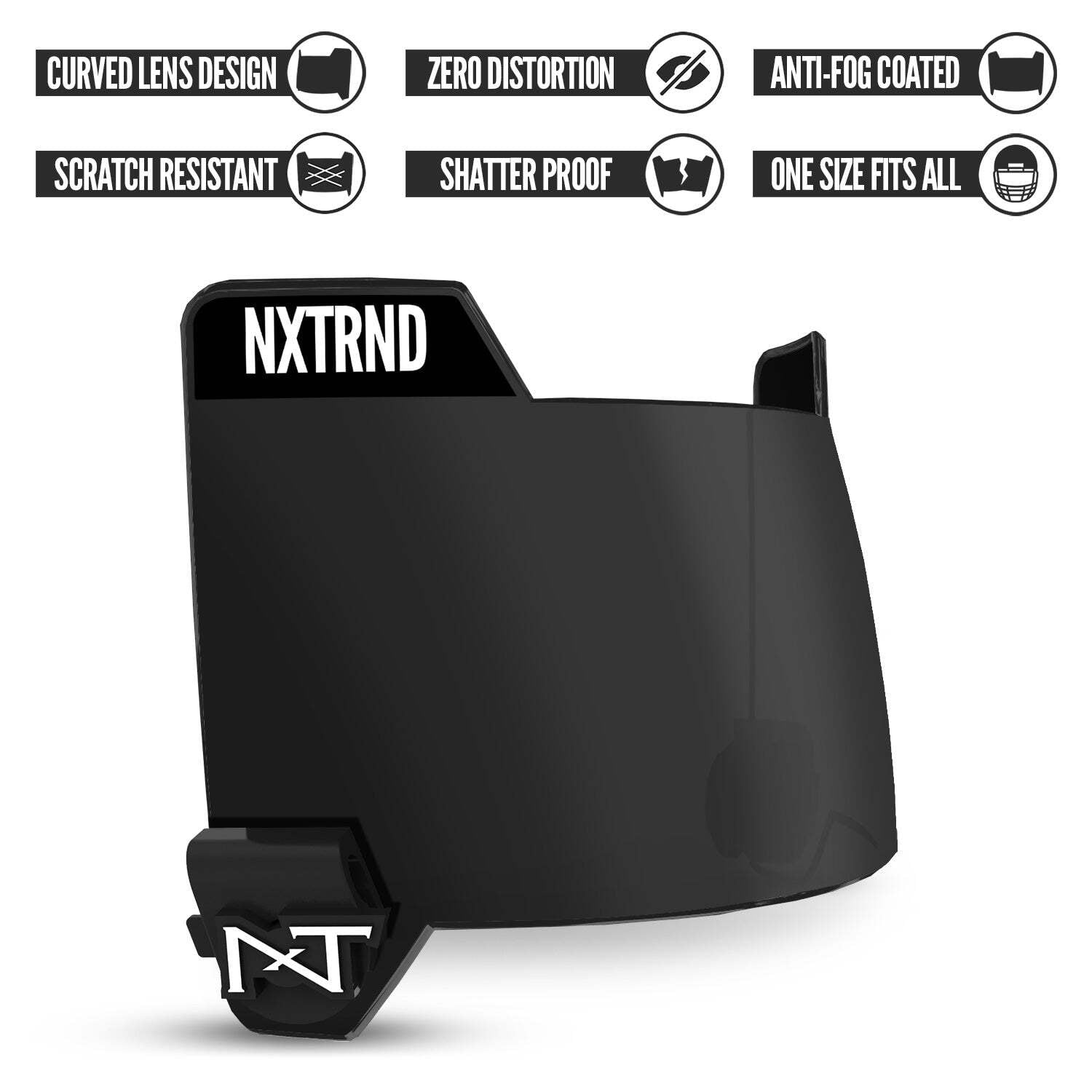 NXTRND製 VZR3 アメフト アイシールド ブラック | END ZONE/エンド