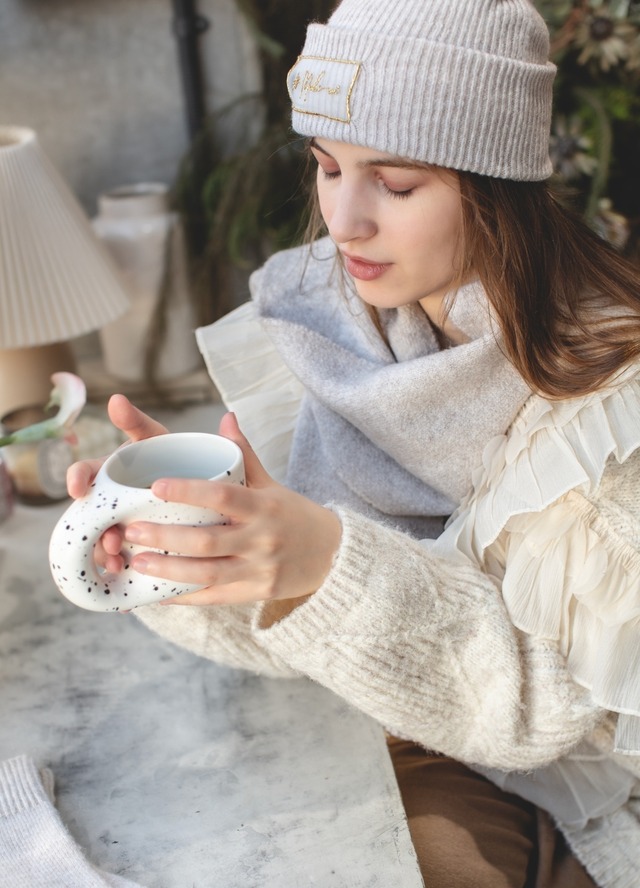 （Xmas gift）　ニット帽、ストール、手袋３点SET