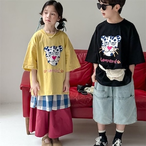 tシャツ 半袖 女の子 男の子 子供用 90-150㎝ トップス 姉弟コーデ 半袖tシャツキッズ 兄弟 姉妹 26LT573