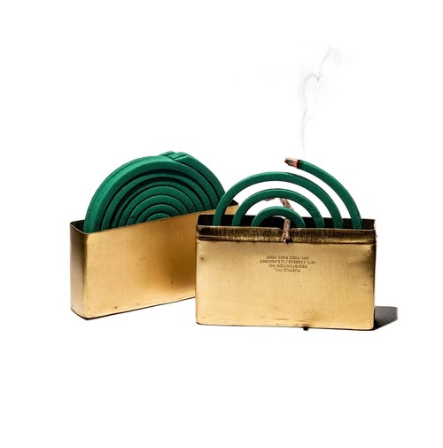 JAPANESE MOSQUITO COIL HOLDER　真鍮　蚊取り線香ケース&ホルダー