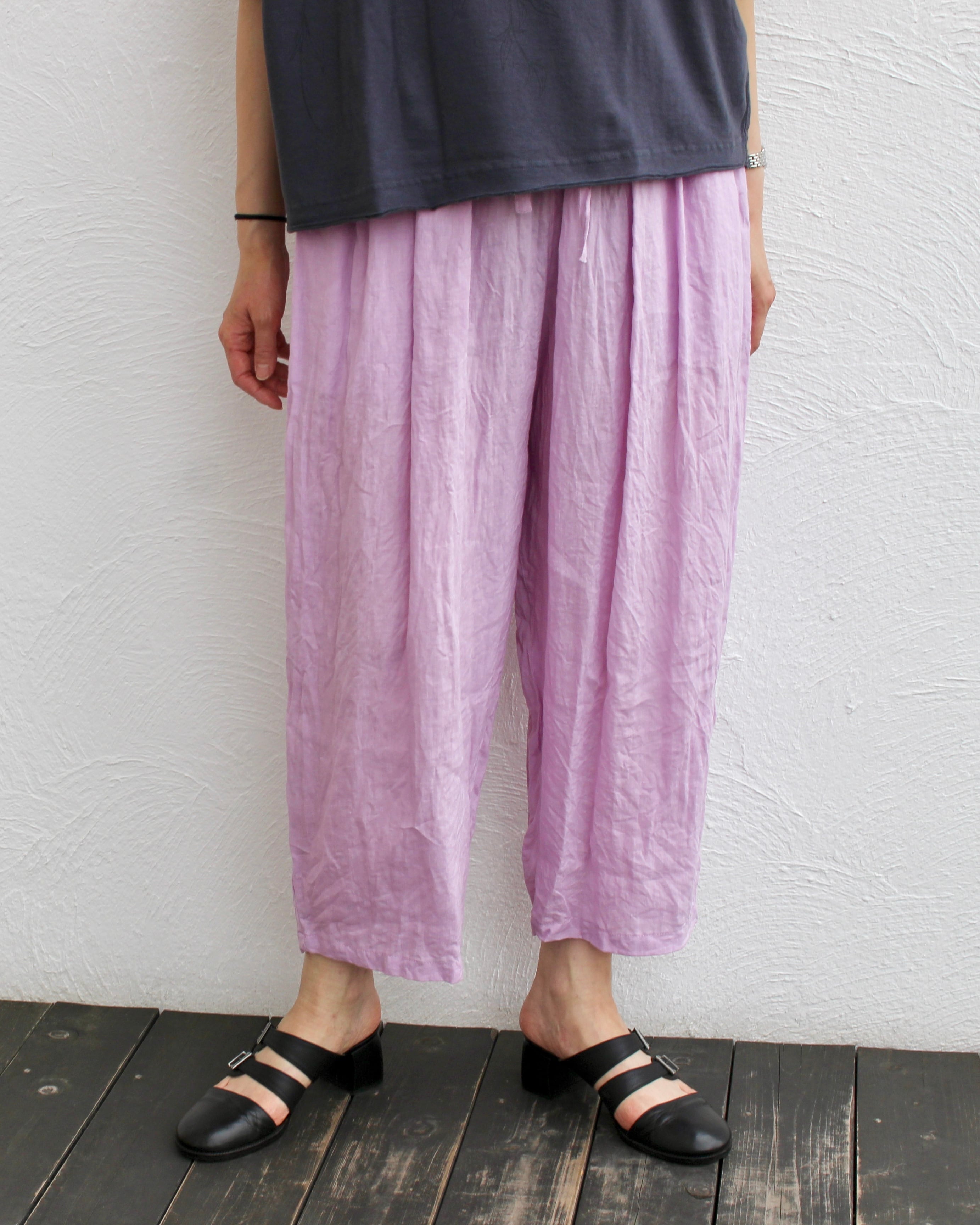 KEIHayamaPLUS/linen tapered pants