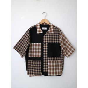 POCKET POCKET SHIRT/ CHECK MIX