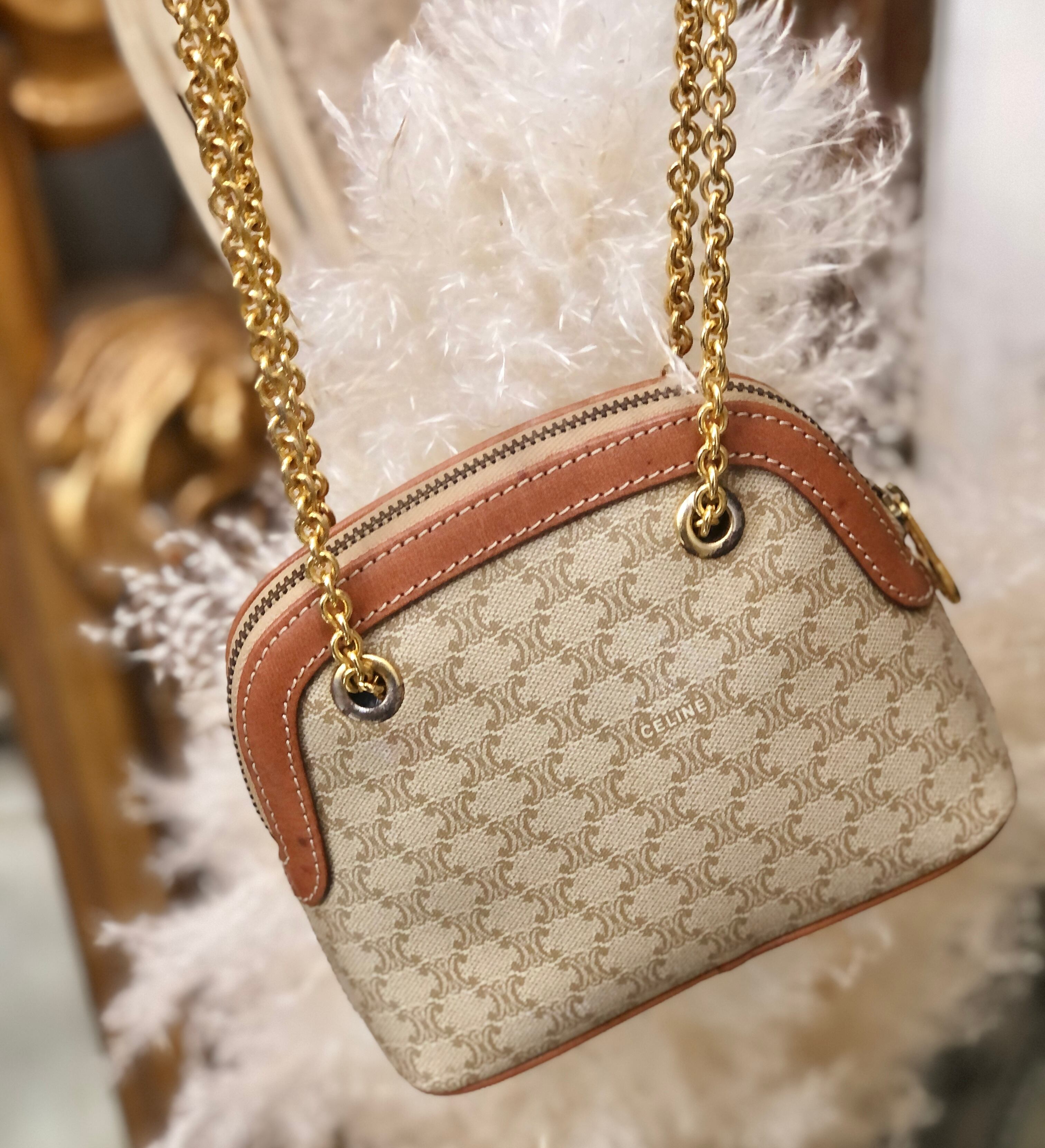 CELINE セリーヌ マカダム マイクロ ミニバッグ クロスボディ