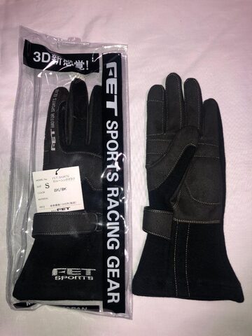 ☆新品未使用 FET3Dライトウエイトレーシンググローブ BK/BK Lサイズ 