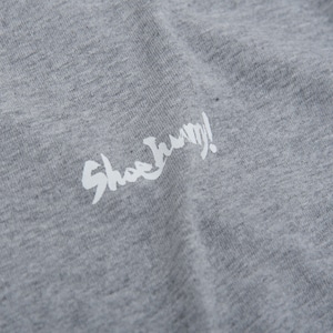 SHOEHURRY! SMALL LOGO COTTON LONG T-SHIRT(MIX GRAY/WHITE) | 綿素材長袖Tシャツ(ミックスグレー/ホワイト)