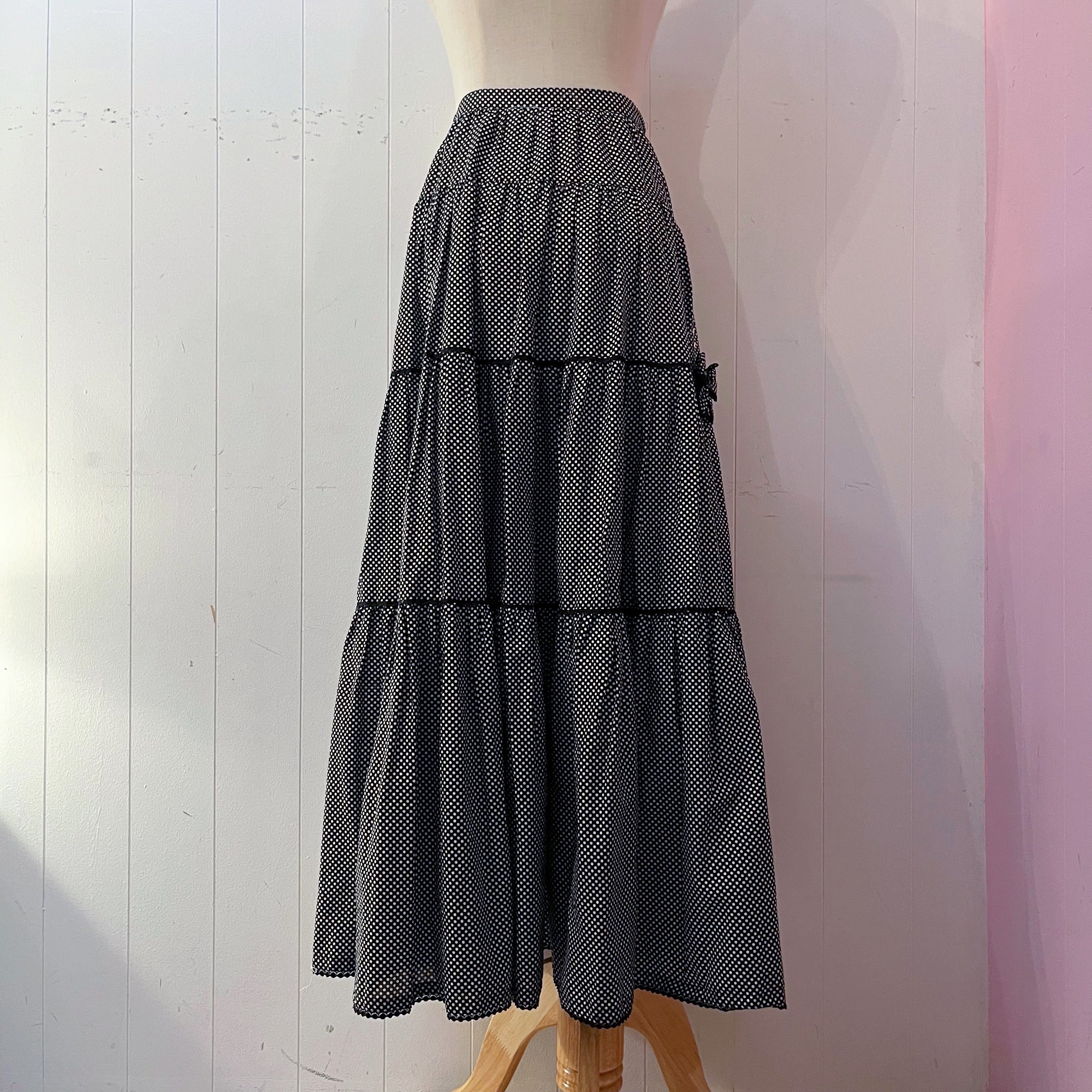 PINKHOUSE / dot tiered skirt