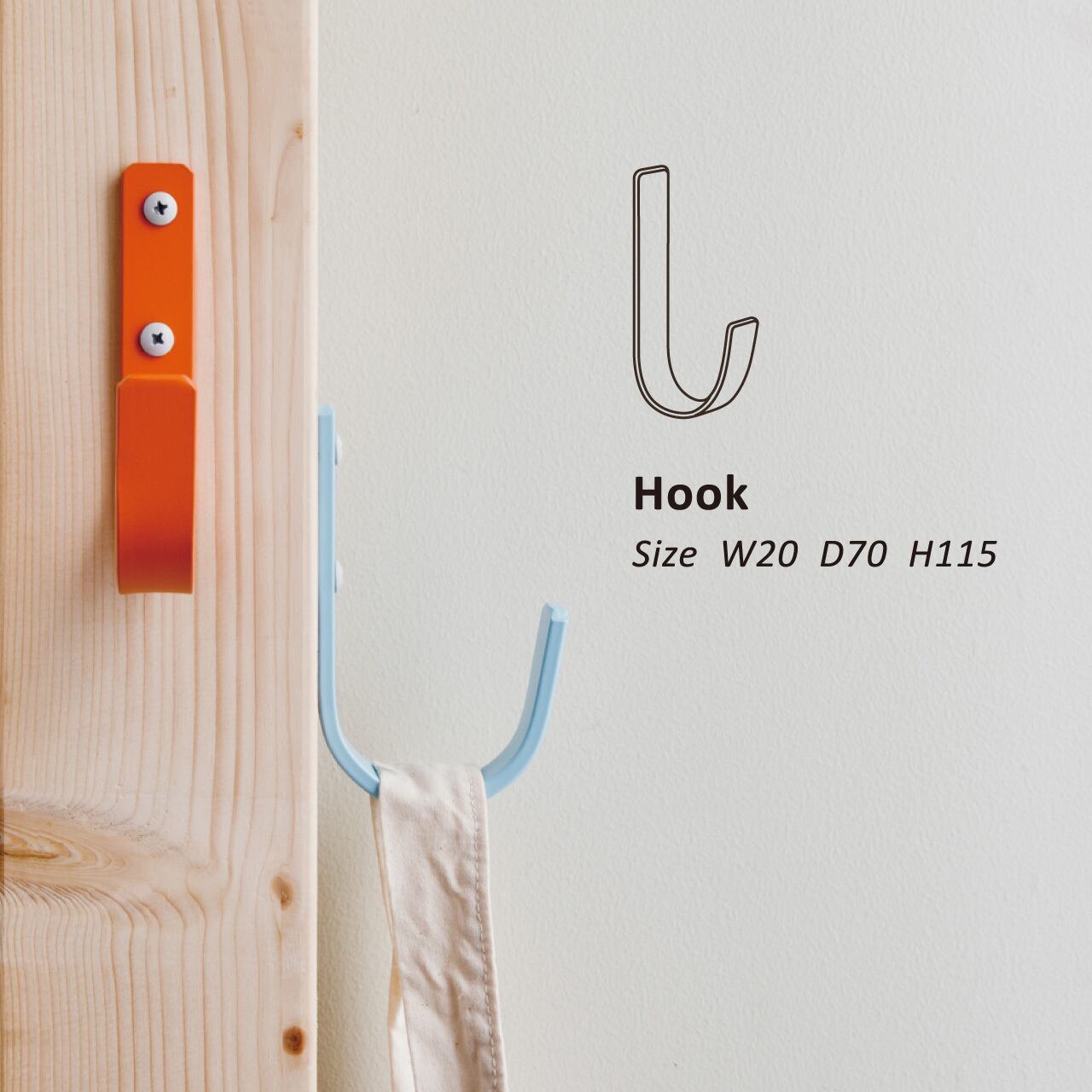 TANNER／Bracket & Hook series #01 Hook | WHATNOT HARDWEAR STORE