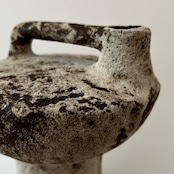 Stone Mushroom Top Bridge Handle Vase / ストーンマッシュルーム トップブリッジハンドル ベース