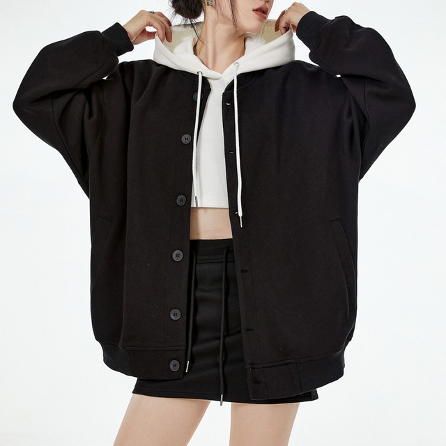 simple baseball jacket　シンプルベースボールジャケット　J0511