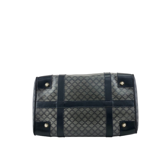 CELINE セリーヌ ブラゾン ブラゾン型押し ボストンバッグ ネイビー vintage ヴィンテージ オールド scyzx6