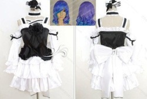 K5082　VOCALOID　ボーカロイド　ANTI-THE∞HOLiC　鏡音リン　衣装＋ウイッグ　コスプレ衣装　cosplay　コスチューム