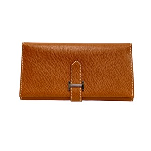 ※Reserved items※HERMES エルメス ベアンエプソン エトリュスク 長財布 7951-202207