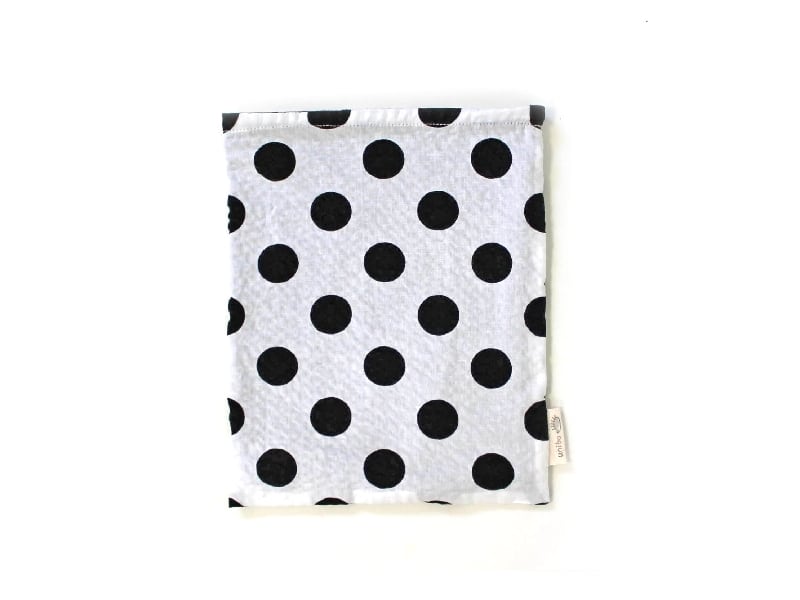 ハリネズミ用寝袋 M（夏用） 綿リップル×スムースニット 水玉