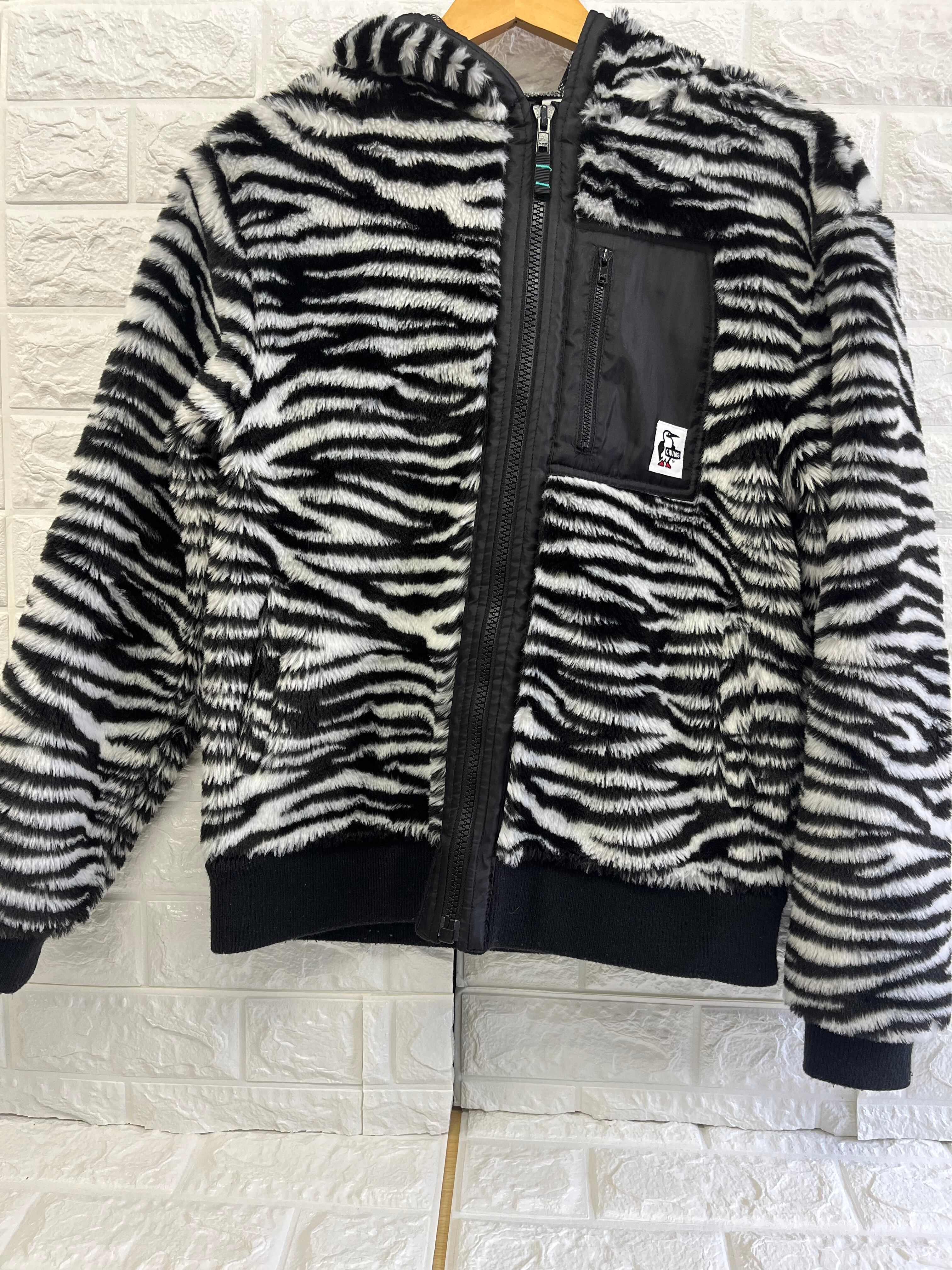 CHUMS ゼブラ柄フリースジャケット | Choose Clothes Caravan