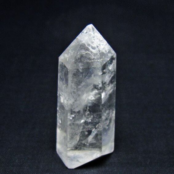 水晶 六角柱 ポイント 置物 一点物 142-10957