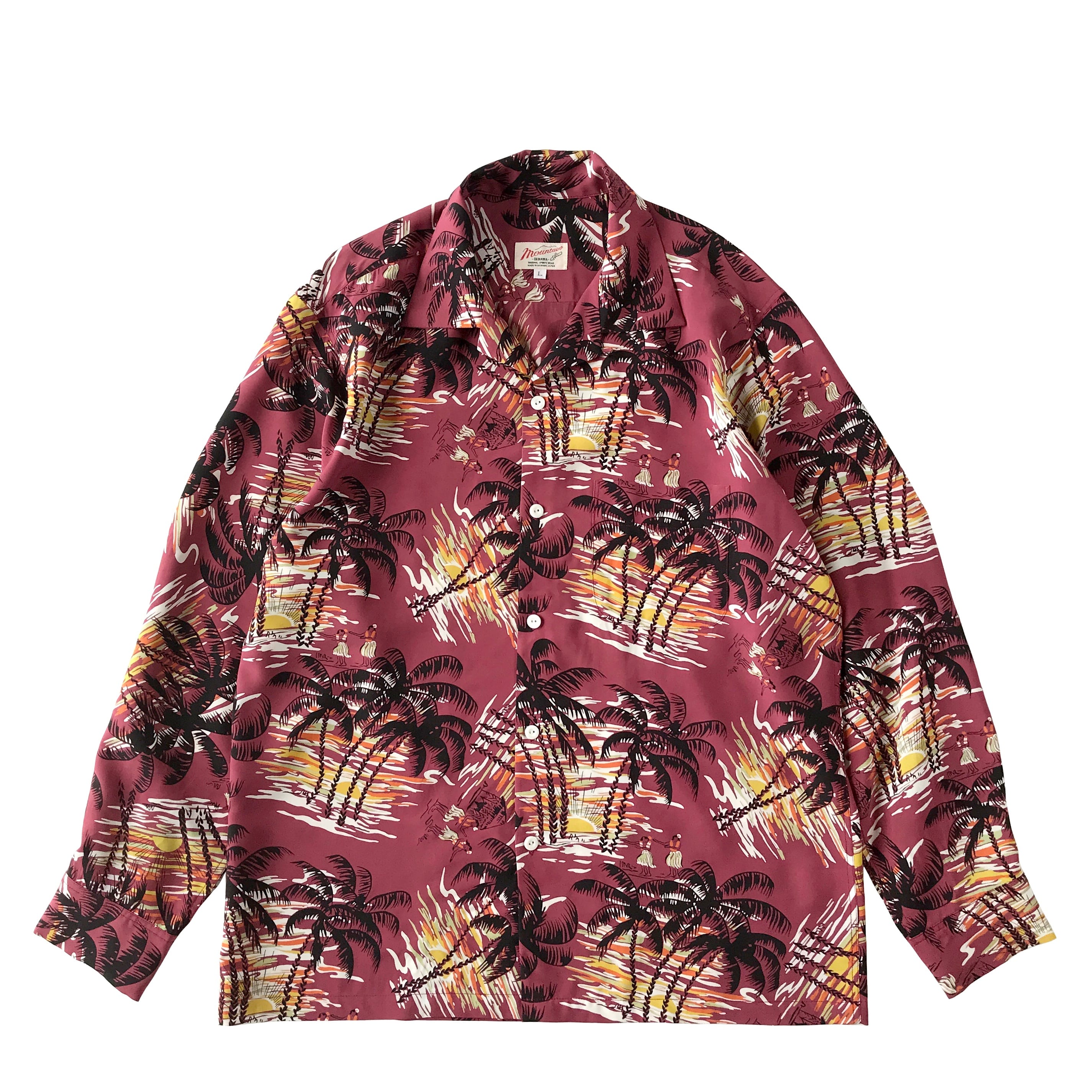 Aloha Long OP / オープン長袖アロハシャツ | mountain okinawa online