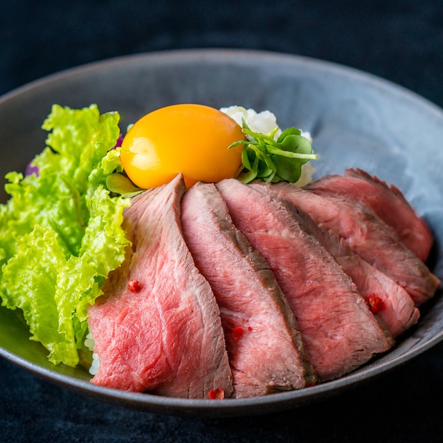 じっくり低温ローストビーフ丼