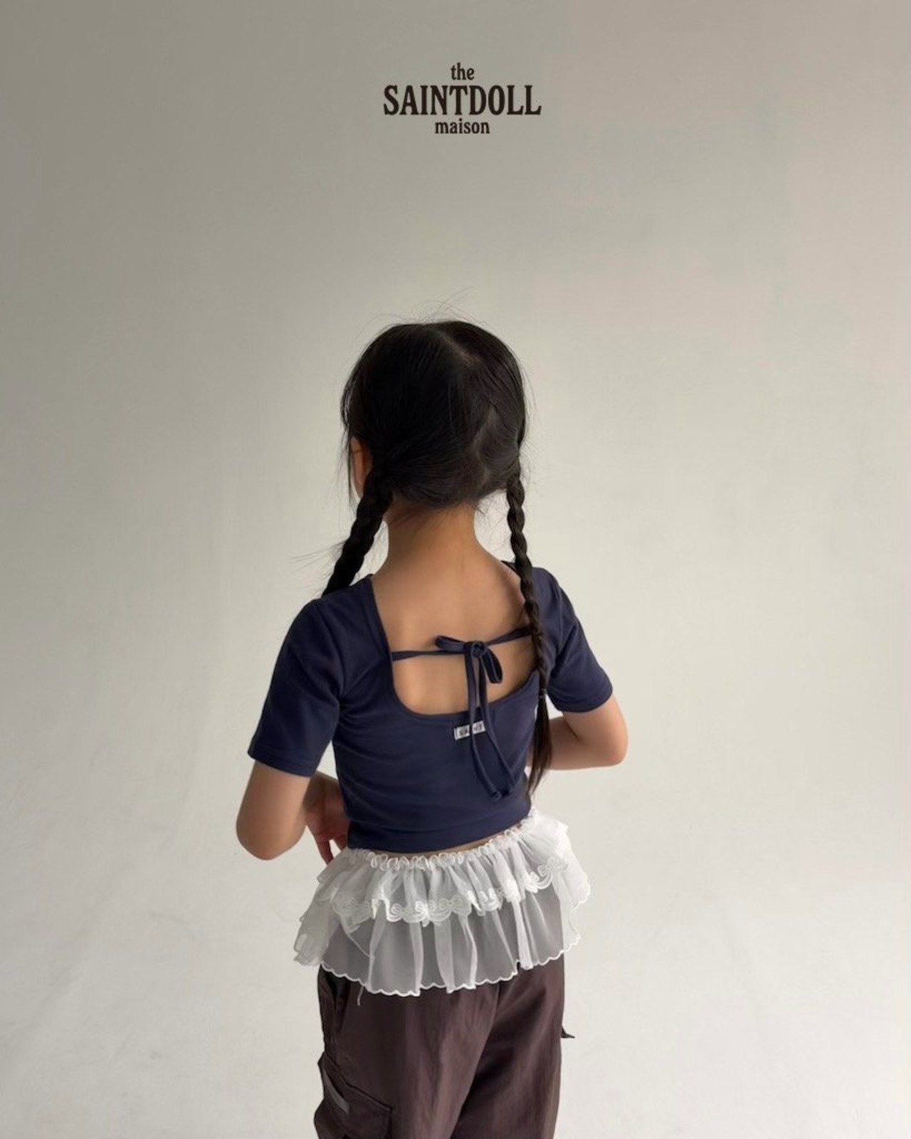 [SAINTDOLL] Backless short sleeves / [세인트돌] 백리스반팔