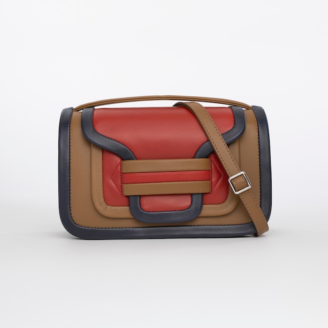 PIERRE HARDY　ALPHA BAG MAX　CAMEL RUST NAVY