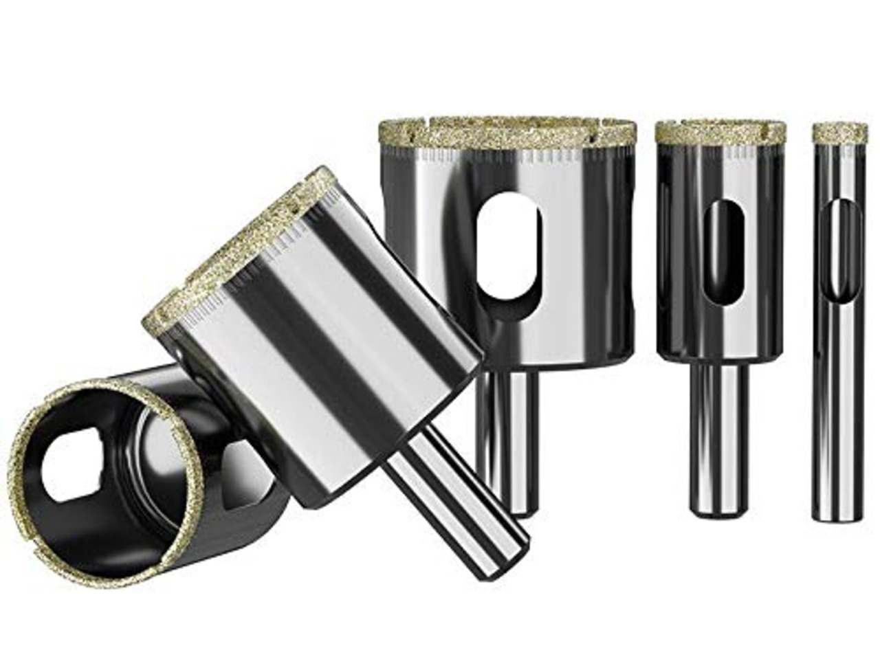 ダイヤモンドホールソー コアビット ガラス タイル 穴あけ 超硬 ホルソー セット 陶器 硝子 レンガ ライル 木材 大理石 ガラス 穴あけ 切削 工具 ドリルビット (10本)