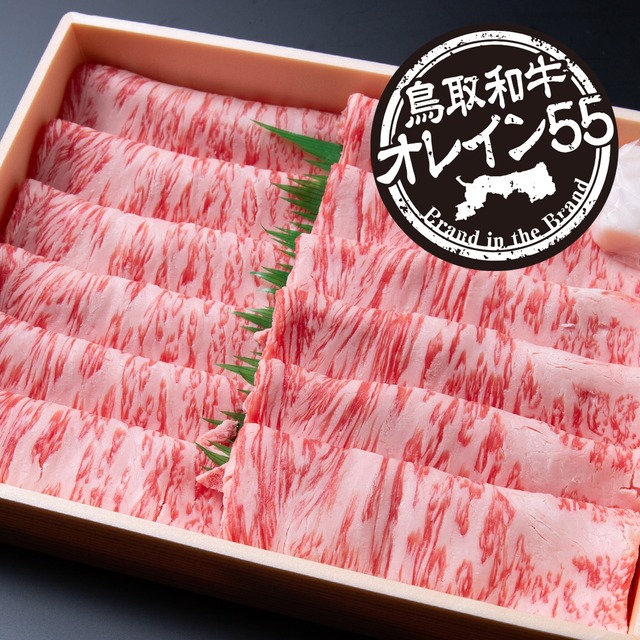 鳥取和牛オレイン55 ローススライス（500g）