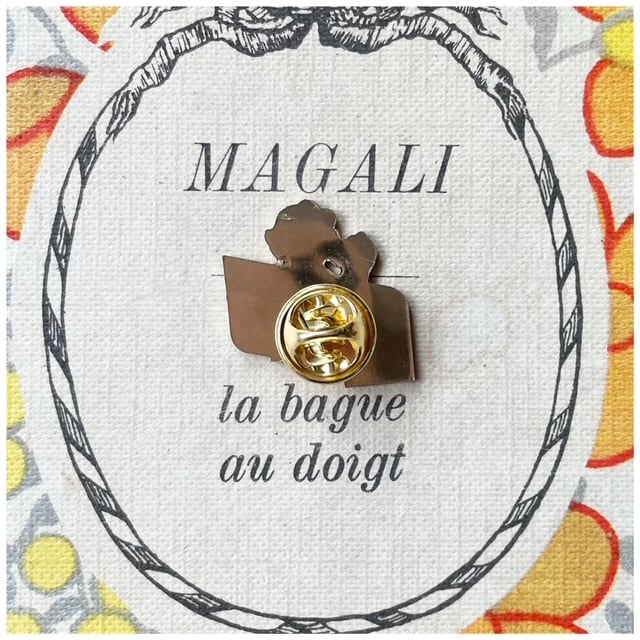 フランス ヴィンテージ ピンバッジ ピンズ grand mere コーヒー マダム