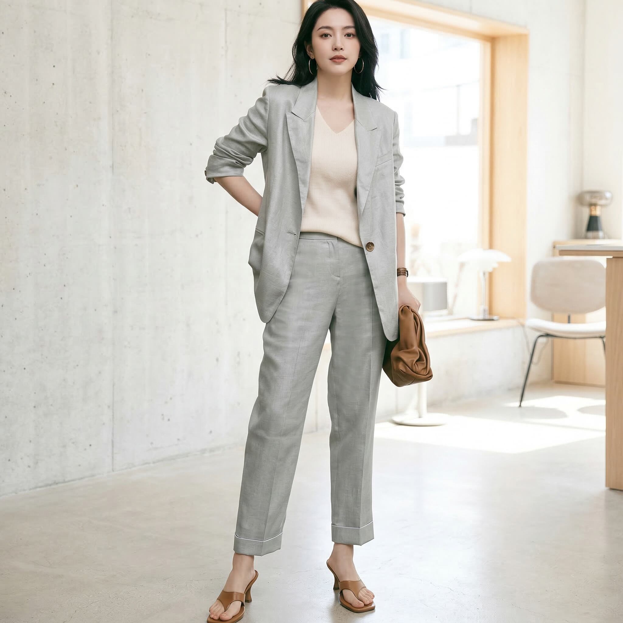 カジュアルジャケットandパンツ2点セット A0435