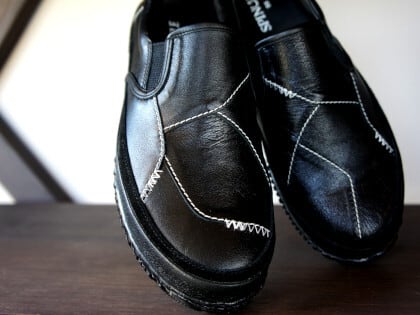 SPINGLE スピングル SP-1044 刺し子 襤褸 ステッチ スリッポン SlipOn