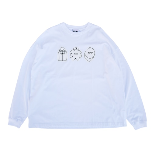 CHI-BEE ameba ロングTシャツ(white)