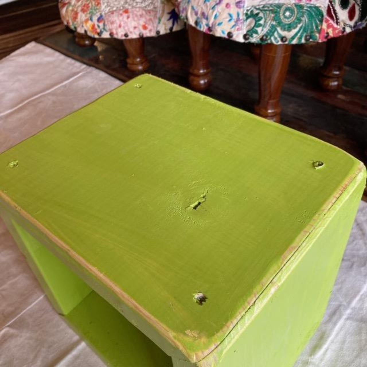 TOPANGA Furniture　カラフルウッドボックス　Sサイズ/グリーン