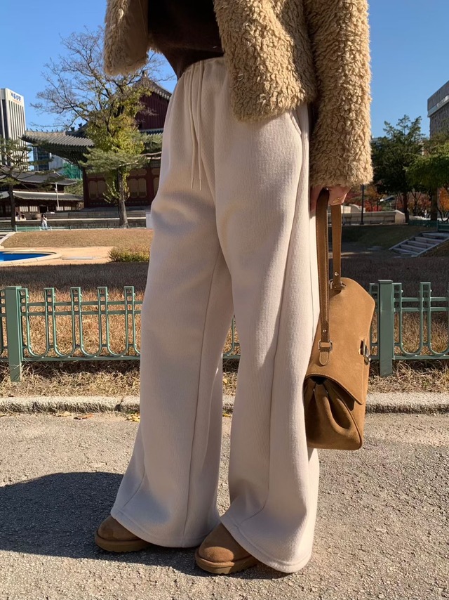 (予約) signature / Puzzle knit pants 3color