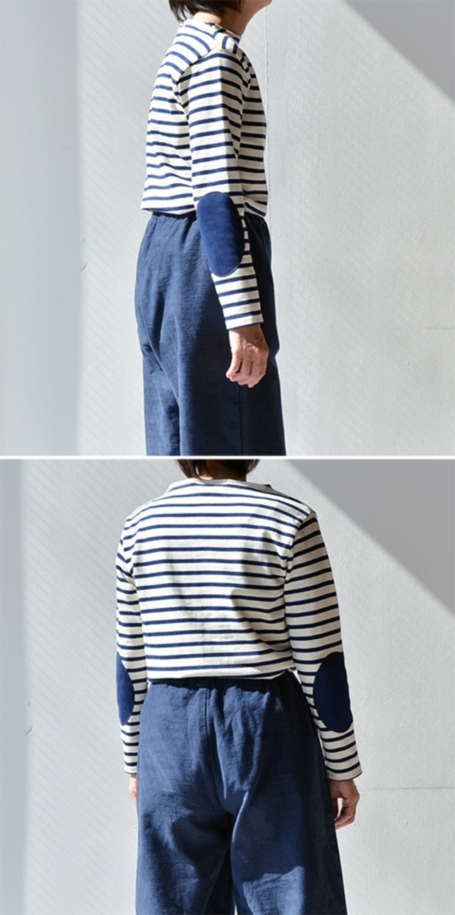 SAINT JAMES ウエッソンボーダーエルボーパッチ(13JC OUES.COUD.R)全2色