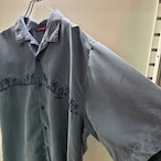 QUIKSILVER オープンカラー刺繍アロハシャツ 半袖シャツ クイックシルバー