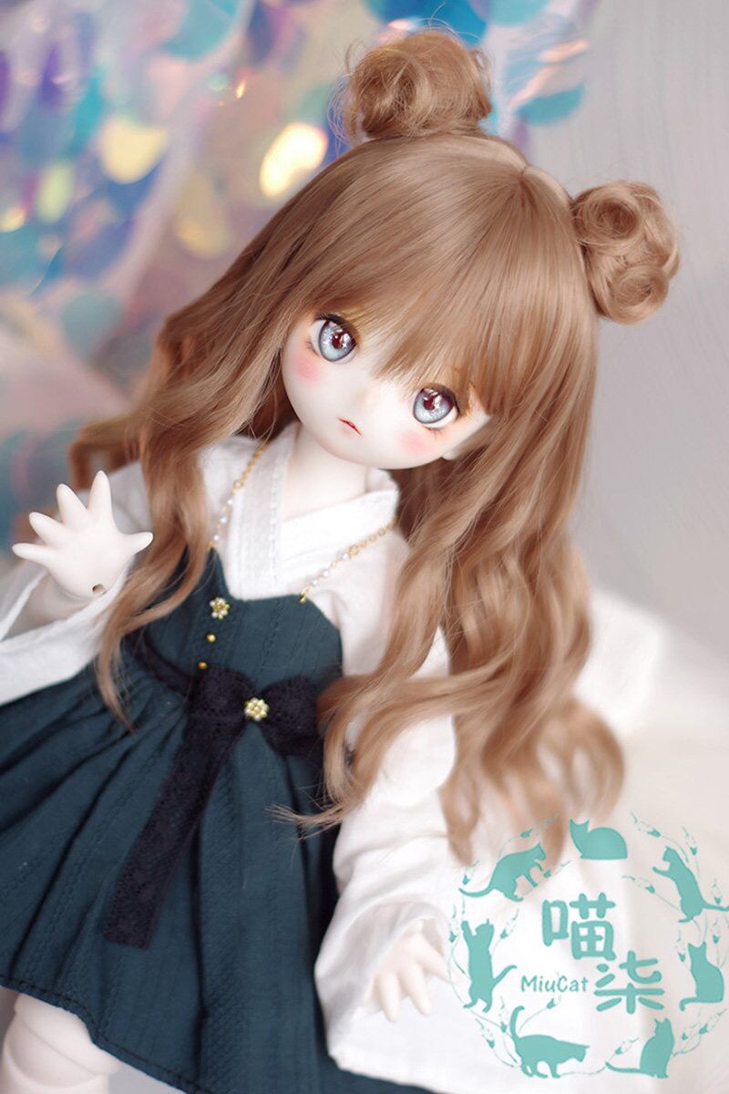 BJDドール用ウィッグ MDD/kumako/DDサイズ通用 全3色 8-9インチ BJDドール用ウィッグ MDD/kumako/DDサイズ通用 全3色 8-9インチ