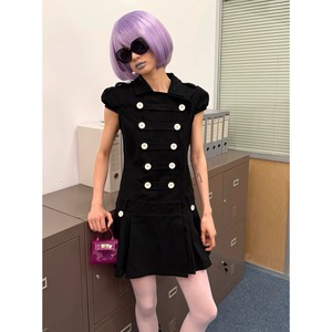 [nit alcove] two-color windbreaker shirt dress