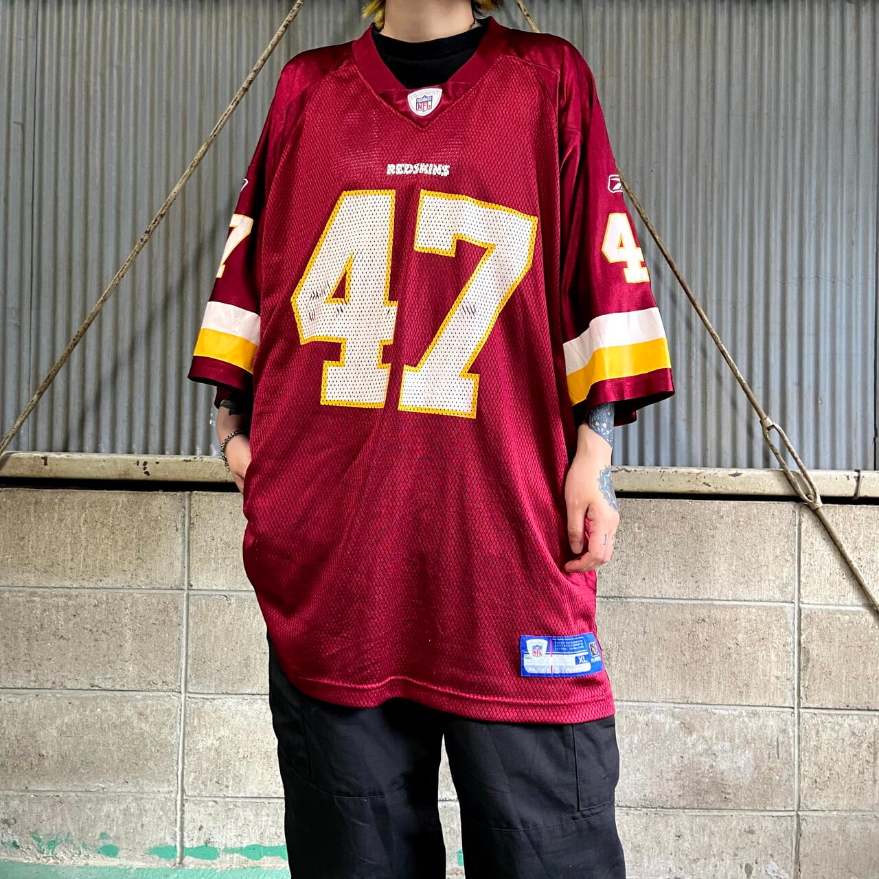 ワシントンレッドスキンズ　WASHINTON REDSKINSフッドボールシャツ