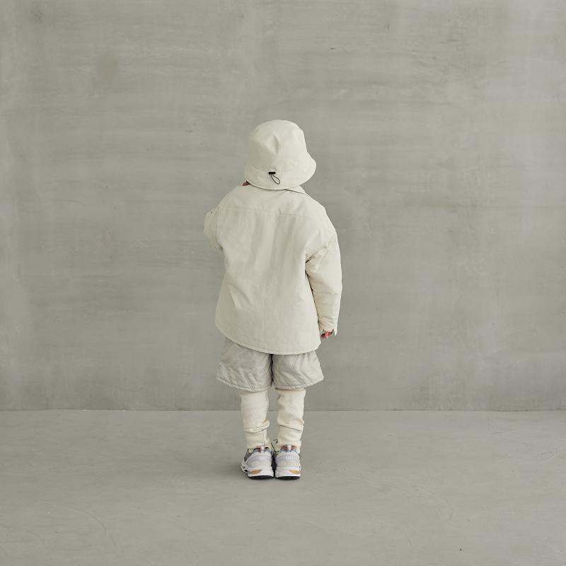 MOUN TEN. 23AW 〉 reversible quilt jacket / sand / 110-140 | 世界
